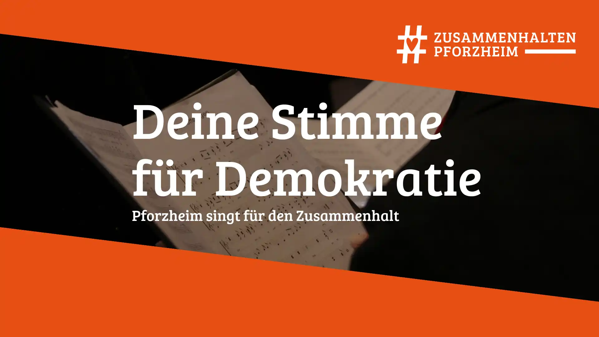 Bürgerbewegung #zusammenhalten Pforzheim lädt unter dem Motto “Deine Stimme für Demokratie” zum gemeinsamen Singen ein